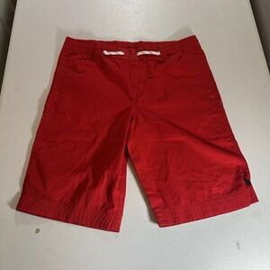 New POLO RALPH LAUREN Boys Shorts Sz 16 RED BLUE BIG PONY